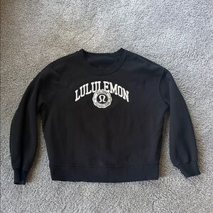 lululemon athletica perfectly oversized crew graphic sweatshirt